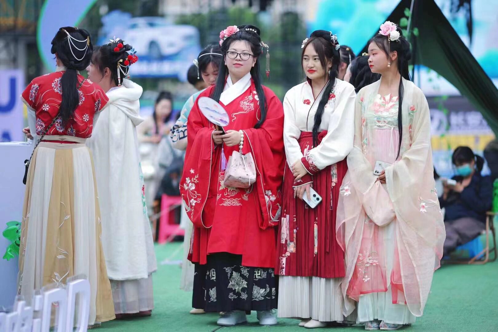 一起作车模 長安汽車 大唐 漢服专场
