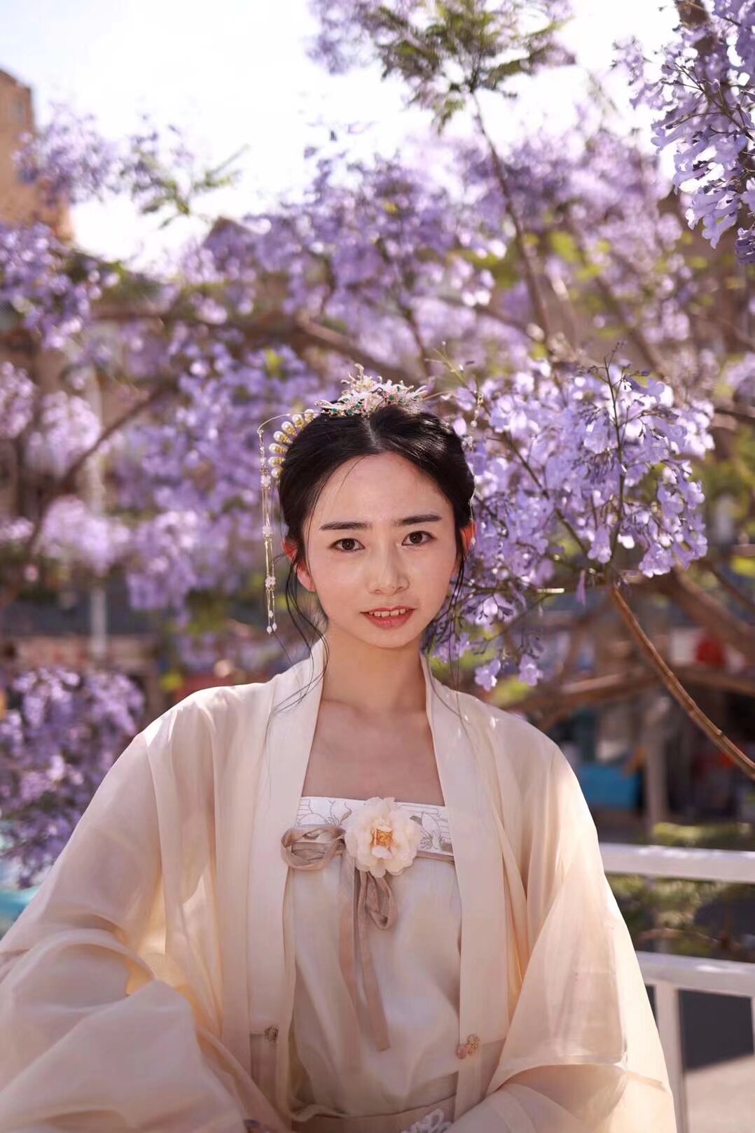 #汉服蓝花楹 拍摄活动 5月1日 下午 敞篷公交 游蓝花楹 最后名额6个 扫码入群 快